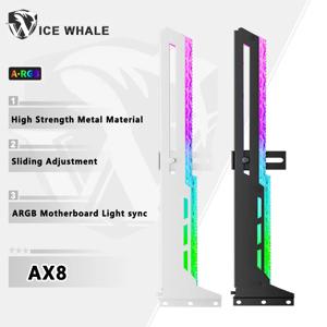 ICE Whale AX8 그래픽 카드 브래킷 5V 3PIN ARGB 마더보드 조명 동기화 컴퓨터 그래픽 카드 VGA 홀더