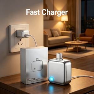 140W 스마트 풀차지 셀프컷 타입-C 어댑터, 야간 충전용 자동 차단 기능, 과충전 방지 분리기