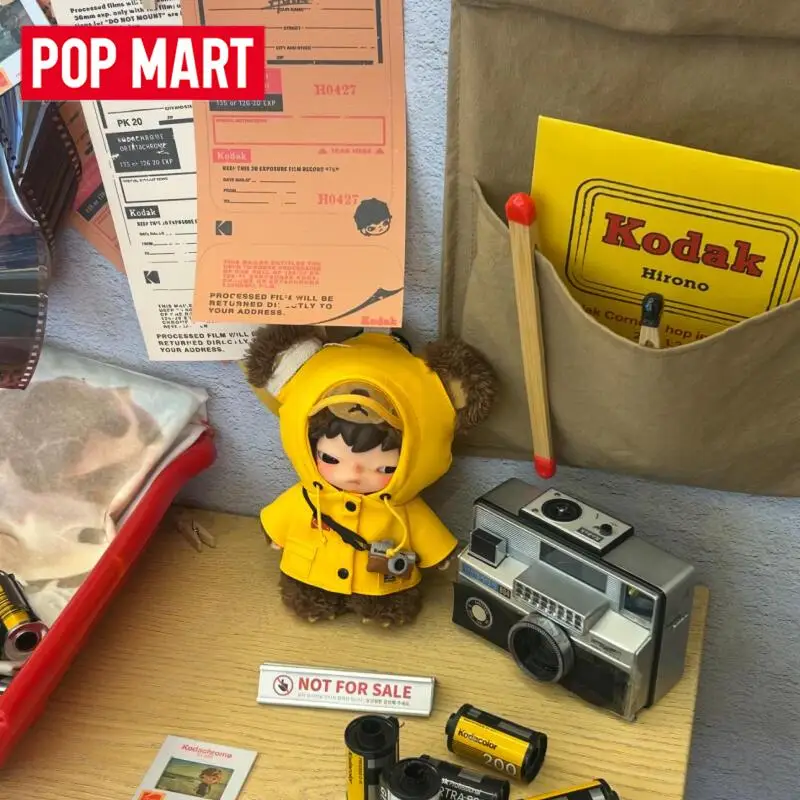 POP MART 히로노 코닥 시리즈 플러시 인형 펜던트 미스터리 박스 정품 블라인드 박스 추측 장난감 가방 장식품 피규어 홈 데코 인형