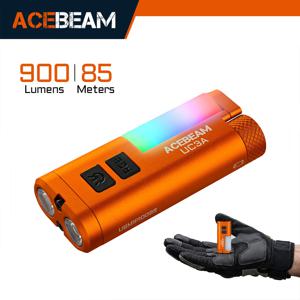 ACEBEAM UC3A EDC 손전등 충전식 광전압(1.2-4.8V) LED 토치, 캠핑 라이트 포함, 개를 위한 다기능 자석 기능