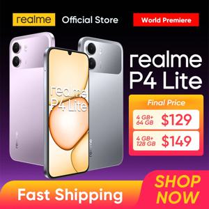 [신제품 출시] realme P4 Lite 스마트폰 6.8인치 120Hz 디스플레이 옥타코어 칩셋 7000mAh 타이탄 배터리 15W 충전 8MP 카메라 IP64