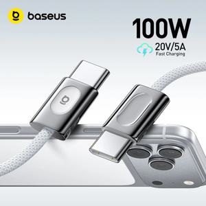 【신제품】베이수스 100W 케이블 USB 타입 C 아이폰 17 16 15 플러스 프로 맥스 충전 케이블 타입-C to 타입-C 맥북 프로 아이패드 PD 케이블