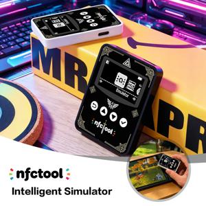 새로운 버튼식 스마트 NFC Pixl.Js 시뮬레이터 (스위치/스위치 2/3DS/Wii U 지원) 14개 언어 및 OLED HD 화면 지원