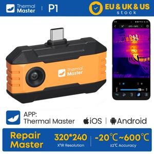 써멀 마스터 P1 아이폰/안드로이드용 열화상 카메라 320*240 적외선 열화상 카메라 600 ℃   HVAC 물 누출 감지