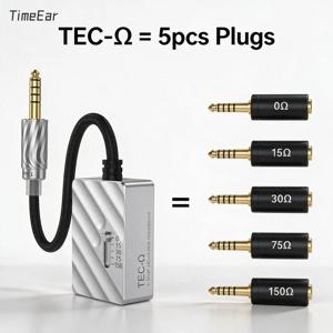 TimeEar TEC-Ω 15 30 75 150 Ohms 임피던스 플러그 이어폰 소음 제거 저항 IEM 소음 감소 필터 헤드폰 어댑터