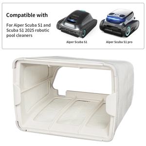 Aiper Scuba S1용 상단 접근형 필터 바스켓 – 180μm 거친망 + 3μm 초미세망, 3.5L, 공구 불필요