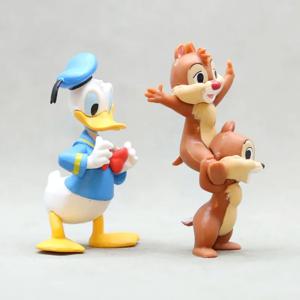 7cm 귀여운 만화 DSN 도날드 덕 칩앤데일 액션 피규어 미니 모델 취미용 장난감 생일 선물 케이크 파티 장식 참 장식 인형
