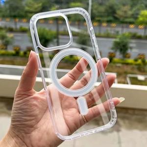 매직세이프 마그네틱 무선 충전 케이스 (아이폰 7 8 Xs 11 12 13 14 15 16 17 Pro Max Plus 호환) 투명 충격 방지 커버