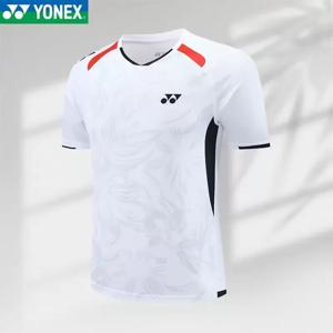 YONEX 배드민턴 슈트 테니스 속건성 탑 반팔 티셔츠 땀 흡수 탈취 통기성