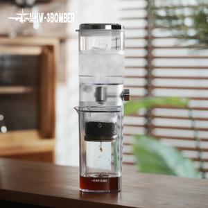 MHW-3BOMBER 아이스 커피 메이커 400ml 콜드 브루어 휴대용 냉침 커피 주전자 유리 커피 피처 여름 캠핑 도구