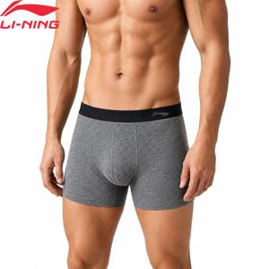 Li-Ning 남성용 GYM 속옷 LN 박테리아 방지 96% 면 6% 엘라스테인 남성용 팬티 LiNing 피트니스 속옷 반바지 AUAW003