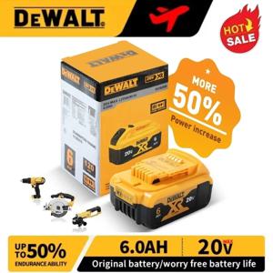 새로운 100% 정품 Dewalt 6000mAh 20V/60V 전동 공구 배터리 DCB206 DCB205 DCB200 DCB203 Dewalt 전동 공구용 배터리