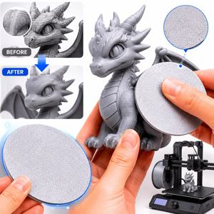 2000 그릿 초미세 샌딩 디스크 – 3D 프린트, ABS 및 아크릴용 3D 프린트 및 레진 연마 디스크, 레이어 라인 및 스크래치 제거