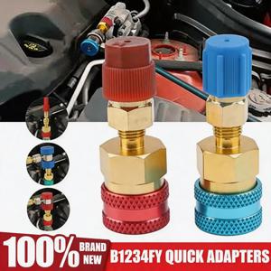 R1234YF에서 R134A로 변환하는 퀵 커플러 키트 냉매 충전 키트 R1234yf 자동차 에어컨용 어댑터 키트