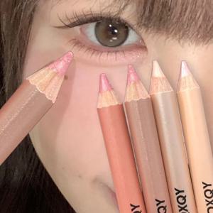 QXQY 3D 언더아이 하이라이터 펜 방수, 번짐 방지, 오래 지속되는 멀티 유즈 아이라이너, 눈가를 밝게 해주는 아에이교살 메이크업 펜
