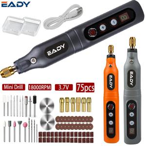 EADY 무선 조각펜 미니 드릴 – 보석, 유리, 금속 연마, DIY 조각 및 공예 작업용 3.7V USB 로터리 도구
