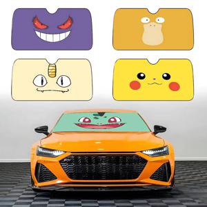 P-Pokemons 자동차 햇빛 가리개 자동차 햇빛 가리개 커버 범용 앞유리 접이식 바이저