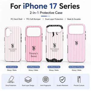 멋진 V-빅토리아 시크릿 폰 케이스 필름 소재 2-in-1 쉘 아이폰 17 16 15 14 12 17Air 16e 13 Pro MAX 16Plus 커버