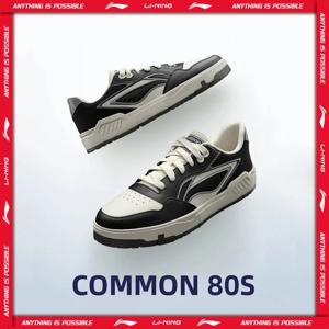 Li-Ning 남성용 COMMON 80S 라이프스타일 신발 쿠션 웨어러블 스포츠 신발 클래식 편안한 LiNing 레저 스니커즈 AGCW037