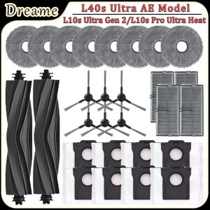 Dreame L10s Ultra Gen 2/L10s Pro Ultra Heat/L40s Ultra AE 모델 로봇 진공 청소기 액세서리 필터 먼지 봉투 교체 부품