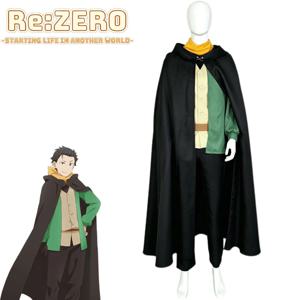 나츠키 스바루 코스프레 의상 애니메이션 Re:zero 다른 세계에서 인생을 시작하다 크리스마스 할로윈 파티 의류