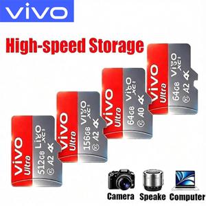 VIVO SD 카드 고속 마이크로 SD 카드 닌텐도 스위치용 1TB 512GB 256GB 128GB 64GB U3 A2 안정적인 성능의 SD 메모리 카드
