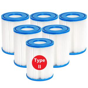 베스트웨이 호환 교체용 타입 II 풀 필터 카트리지, OEM 58094 58383 58386 대체품, 530/800 GPH 수영장에 적합