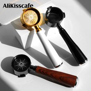 AliKisscafe 58mm 커피 바텀리스 포터필터 GBX 네이키드 키트 E61 Gaggia Hibrew H7 에스프레소 머신 액세서리 바리스타 도구