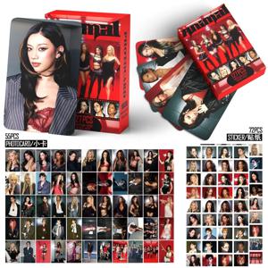 127Pcs Lomo 카드 KATSEYE PINKY UP HD 인쇄된 포토카드 사진 Lomo 카드 팬 컬렉션 인쇄된 카드 팬 Gif