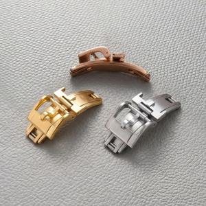 16mm 18mm 20mm 디플로이언트 시계 버클 (전통 시계줄용) 316L 스테인리스 스틸 고급 시계 클래스프 (델럭스용)