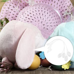 8개 세트, 움직이는 토끼 귀 모양 에어백, 점프하는 귀 장식, 동물 모자 부품, 투명 에어 펌프, 어린이 파티, 행사, 코스프레, 사진 촬영 소품용