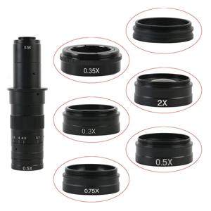 0.3X 0.35X 0.5X 0.75X 1X 2.0X 보조 바로우 대물렌즈 M42 120X/180X/200X/300X/500X C-마운트 산업용 줌 렌즈