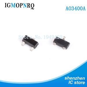 50pcs AO3400 AO3400A SOT23-3 MOSFET MOSFT 5.0A 29mOhm 30V 2.5V drv 지원