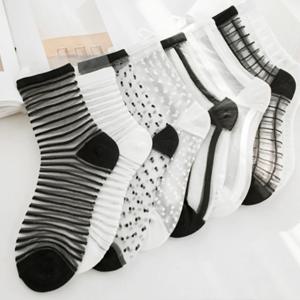 섹시한 레이스 메쉬 실크 망사 양말, 섬유 투명 신축성 발목 그물 원사, 얇은 여성용 시원한 양말, 1 쌍 = 2 개, ws403