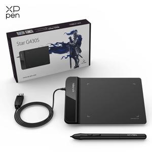 XPPen Star G430S 드로잉 태블릿 그래픽 태블릿, OSU 아트 디자인 비즈니스 서명용, 배터리가 필요 없는 스타일러스 8192 레벨 지원