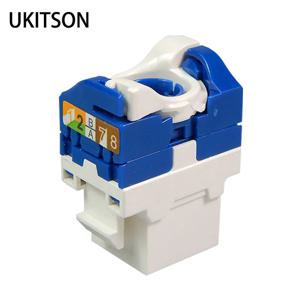 회전 와이어 CAT6 RJ45 도구가 필요 없는 LAN 삽입 키스톤 이더넷 모듈 잭 기가비트 UTP 도구가 필요 없는 인터넷 소켓