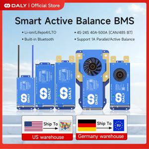 Daly Smart BMS 1A 액티브 밸런스 BMS 4S 5S 8S 24V 16S 48V 40A 60A 80A 100A 150A Lifepo4 리튬 이온 CANBUS BMS 리튬 배터리