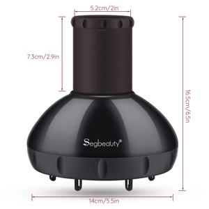 Segbeauty 헤어 스타일 드라이어용 디퓨저, 곱슬 웨이브 피팅 블로우 드라이어용 업그레이드 디퓨저, 살롱 프리즈 프리 디퓨저