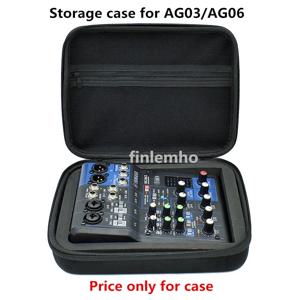 믹서 용 1PC 보관 케이스 Yamaha AG03 AG06 MG06 EVA 보호 기능이있는 휴대용 하드 쉘 커버