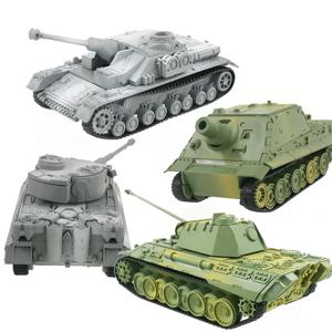 4D 탱크 모델 구축 키트 군사 조립 교육 장난감 장식 고밀도 재료 Panther Tiger Turmtiger Assault