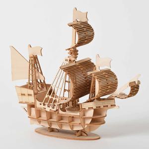 DIY 3D 나무 퍼즐 조립 퍼즐 레이저 커팅 범선 비행기 증기 기관차 기차 장난감 DIY 키트 (성인 및 어린이용)
