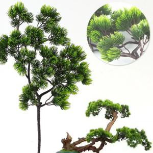 42cm 인공 식물 소나무 가지 녹색 잎 가짜 식물 홈 소나무 분재 액세서리 결혼식 꽃꽂이 장식