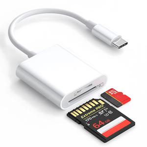 USB 유형 C SD TF 메모리 카드 리더 어댑터 삼성 화웨이 XiaoMi SD TF 카드 리더 데이터 변환기 Macbook 노트북 전화