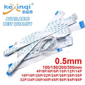 10PCS 플랫 유연한 FFC FPC 케이블 AWM 20624 80C 60V VW-1 피치 0.5mm 4P 6 8 10 12 14 16 18 20 24 26 30 32 34 40Pin 10/15/20/30cm