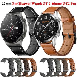 화웨이 GT2 프로 스트랩 가죽 밴드 화웨이 시계 GT 4 2 3 프로 46mm/SE/명예 매직 2 46mm 손목 팔찌 시계 4 프로 스트랩