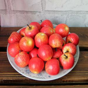 10 Pcs 인공 거품 미니 사과 빨간색 녹색 시뮬레이션 가짜 과일 DIY 공예 장식품 사진 소품 웨딩 홈 장식