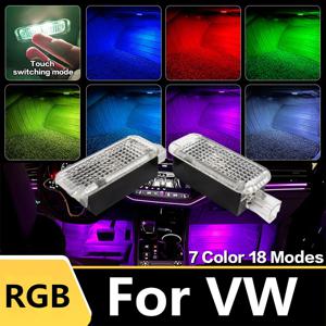 LED 자동차 발판 조명 RGB 분위기 램프 인테리어 장식, VW 골프 6 MK6 EOS 샤란 7N 투아렉 7L 7P 파사트 B5 B6 아테온용