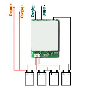 4S 12V 100A BMS LiFePo4 리튬 철 인산염 배터리 보호 회로 기판(균형 충전 포함)