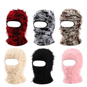풀 페이스 커버 스키 마스크 모자 Balaclava 악세사리 니트 비니 위장 남성 모자 여성 겨울 따뜻한 방풍 자전거 목 모자