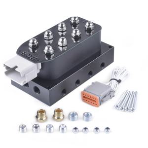 유니버설 12v 솔레노이드 밸브블록 에어 라이드 서스펜션 매니폴드 밸브 키트 UV4